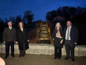 La cuádruple esclusa del Canal de Castilla estrena iluminación sostenible